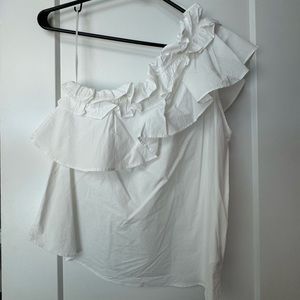 7 for all mankind one shoulder top